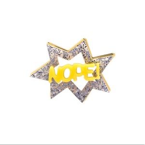 Henri Bendel NOPE Pin